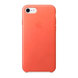 Кожаный чехол Apple Leather Case Geranium (MQ5F2) для iPhone SE 3 | SE 2 | 8 | 7 MQ5F2 - Фото 1