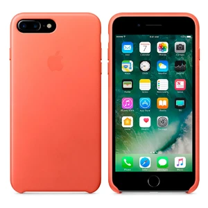 Шкіряний чохол Apple Leather Case Geranium (MQ5H2) для iPhone 7 Plus | 8 Plus - Фото 2