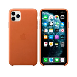 Шкіряний чохол Apple Leather Case Saddle Brown (MX0D2) для iPhone 11 Pro Max