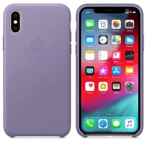 Кожаный чехол Apple Leather Case Lilac (MVFR2) для iPhone XS - Фото 2