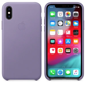 Кожаный чехол Apple Leather Case Lilac (MVFR2) для iPhone XS - Фото 4