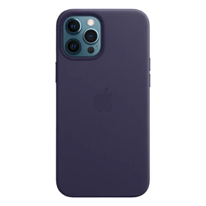 Кожаный чехол Apple Leather Case with MagSafe Deep Violet (MJYT3) для iPhone 12 Pro Max MJYT3 - Фото 1