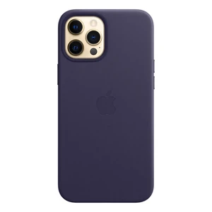Кожаный чехол Apple Leather Case with MagSafe Deep Violet (MJYT3) для iPhone 12 Pro Max - Фото 2