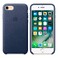 Кожаный чехол Apple Leather Case Midnight Blue (MMY32) для iPhone 7/8/SE 2020 - Фото 3