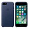 Кожаный чехол Apple Leather Case Midnight Blue (MMY32) для iPhone 7/8/SE 2020 - Фото 4