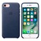 Кожаный чехол Apple Leather Case Midnight Blue (MMY32) для iPhone 7/8/SE 2020 - Фото 5