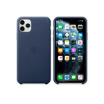 Кожаный чехол Apple Leather Case Midnight Blue (MWYG2) для iPhone 11 Pro