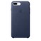 Кожаный чехол Apple Leather Case Midnight Blue (MQHL2) для iPhone 8 Plus | 7 Plus MQHL2 - Фото 1