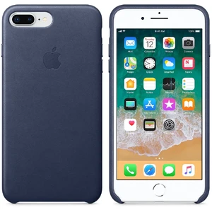 Шкіряний чохол Apple Leather Case Midnight Blue (MQHL2) для iPhone 8 Plus | 7 Plus - Фото 3