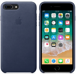Шкіряний чохол Apple Leather Case Midnight Blue (MQHL2) для iPhone 8 Plus | 7 Plus - Фото 4