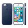 Кожаный чехол Apple Leather Case Midnight Blue (MMHG2) для iPhone SE | 5S | 5 - Фото 2