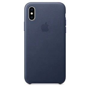 Шкіряний чохол Apple Leather Case Midnight Blue (MRWN2) для iPhone XS MRWN2 - Фото 1