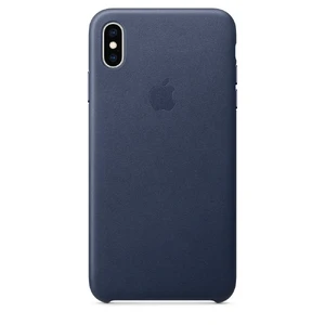 Шкіряний чохол Apple Leather Case Midnight Blue (MRWU2) для iPhone XS Max MRWU2 - Фото 1