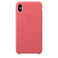 Кожаный чехол Apple Leather Case Peony Pink (MTEX2) для iPhone XS Max MTEX2 - Фото 1