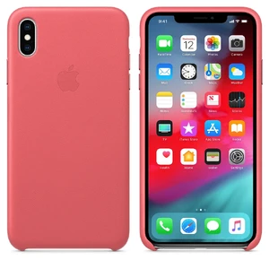 Кожаный чехол Apple Leather Case Peony Pink (MTEX2) для iPhone XS Max - Фото 3