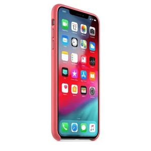 Кожаный чехол Apple Leather Case Peony Pink (MTEX2) для iPhone XS Max - Фото 5