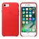 Кожаный чехол Apple Leather Case (PRODUCT) RED (MMY62) для iPhone SE 3 | SE 2 | 8 | 7 - Фото 5