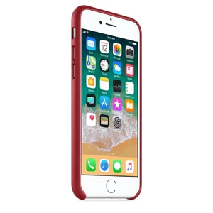 Шкіряний чохол Apple Leather Case (PRODUCT) RED (MQHA2) для iPhone SE 3 | SE 2 | 8 | 7 - Фото 5