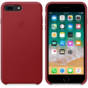 Шкіряний чохол Apple Leather Case (PRODUCT) RED (MQHN2) для iPhone 8 Plus | 7 Plus - Фото 4