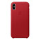 Кожаный чехол Apple Leather Case (PRODUCT) RED (MQTE2) для iPhone X MQTE2 - Фото 1
