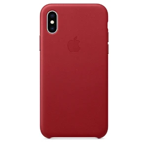 Кожаный чехол Apple Leather Case (PRODUCT) RED (MRWK2) для iPhone XS/X MRWK2 - Фото 1