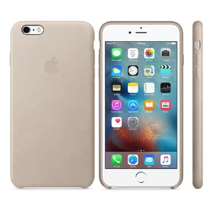 Кожаный чехол Apple Leather Case Rose Gray (MKXE2) для iPhone 6s Plus (Уценка) - Фото 4