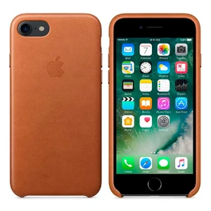 Шкіряний чохол Apple Leather Case Saddle Brown (MMY22) для iPhone SE 3 | SE 2 | 8 | 7 - Фото 2