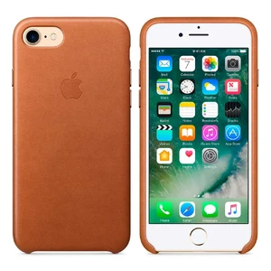 Шкіряний чохол Apple Leather Case Saddle Brown (MMY22) для iPhone SE 3 | SE 2 | 8 | 7 - Фото 3