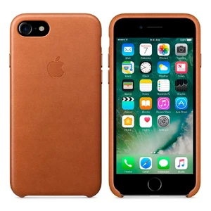 Шкіряний чохол Apple Leather Case Saddle Brown (MMY22) для iPhone SE 3 | SE 2 | 8 | 7 - Фото 4