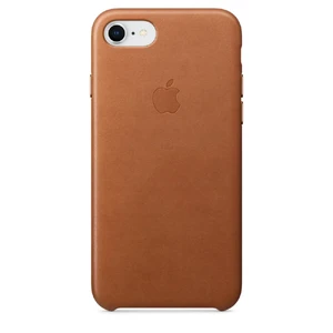 Кожаный чехол Apple Leather Case Saddle Brown (MQH72) для iPhone SE 3 | SE 2 | 8 | 7 MQH72 - Фото 1