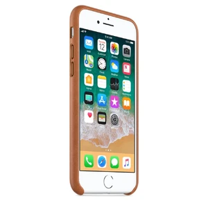 Кожаный чехол Apple Leather Case Saddle Brown (MQH72) для iPhone SE 3 | SE 2 | 8 | 7 - Фото 5