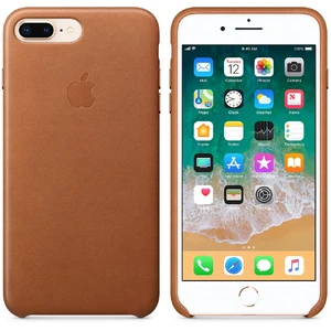 Шкіряний чохол Apple Leather Case Saddle Brown (MQHK2) для iPhone 8 Plus | 7 Plus - Фото 2