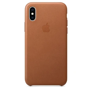 Шкіряний чохол Apple Leather Case Saddle Brown (MRWP2) для iPhone XS MRWP2 - Фото 1