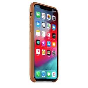 Шкіряний чохол Apple Leather Case Saddle Brown (MRWP2) для iPhone XS - Фото 5