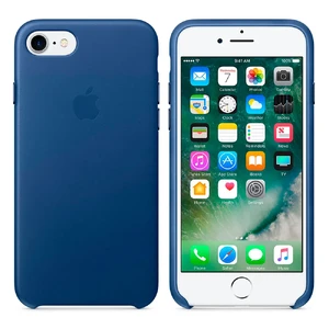 Кожаный чехол Apple Leather Case Sapphire (MPT92) для iPhone SE 3 | SE 2 | 8 | 7 - Фото 4