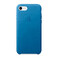 Кожаный чехол Apple Leather Case Sea Blue (MMY42) для iPhone SE 3 | SE 2 | 8 | 7 MMY42 - Фото 1