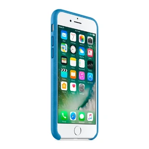 Кожаный чехол Apple Leather Case Sea Blue (MMY42) для iPhone SE 3 | SE 2 | 8 | 7 - Фото 7