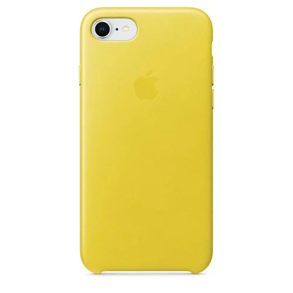 Шкіряний чохол Apple Leather Case Spring Yellow (MRG72) для iPhone SE 3 | SE 2 | 8 | 7 у Рівному
