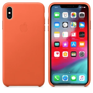 Шкіряний чохол Apple Leather Case Sunset (MVFY2) для iPhone XS Max - Фото 2