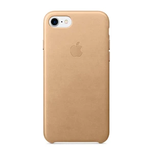 Кожаный чехол Apple Leather Case Tan (MMY72) для iPhone SE 3 | SE 2 | 8 | 7 MMY72 - Фото 1