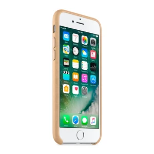 Кожаный чехол Apple Leather Case Tan (MMY72) для iPhone SE 3 | SE 2 | 8 | 7 - Фото 7