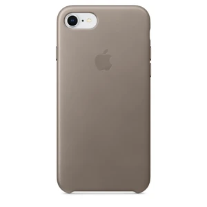 Кожаный чехол Apple Leather Case Taupe (MQH62) для iPhone SE 3 | SE 2 | 8 | 7 MQH62 - Фото 1