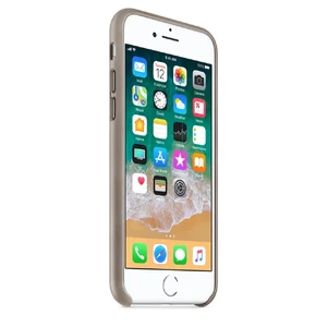 Кожаный чехол Apple Leather Case Taupe (MQH62) для iPhone SE 3 | SE 2 | 8 | 7 - Фото 5