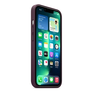 Кожаный чехол Apple Leather Case with MagSafe Dark Cherry (MM1A3) для iPhone 13 Pro - Фото 3