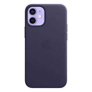 Kожаный чехол Apple Leather Case with MagSafe Deep Violet (MJYQ3) для iPhone 12 mini MJYQ3 - Фото 1