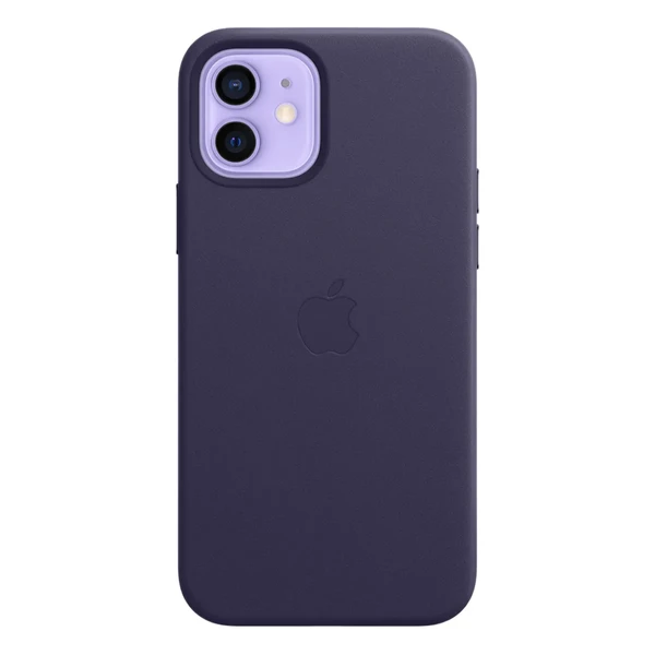 Шкіряний чохол Apple Leather Case with MagSafe Deep Violet (MJYR3) для iPhone 12 | 12 Pro у Вінниці