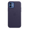 Кожаный чехол Apple Leather Case with MagSafe Deep Violet (MJYR3) для iPhone 12 | 12 Pro - Фото 2