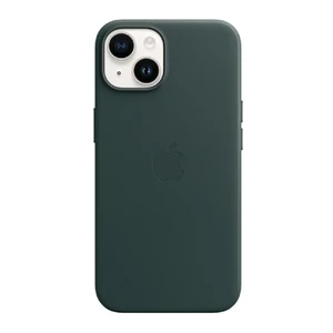 Кожаный чехол Apple Leather Case with MagSafe Forest Green для iPhone 14 | 13 (MPP53) MPP53 - Фото 1