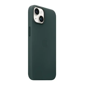Кожаный чехол Apple Leather Case with MagSafe Forest Green для iPhone 14 | 13 (MPP53) - Фото 2
