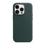 Кожаный чехол Apple Leather Case with MagSafe Forest Green для iPhone 14 Pro (MPPH3)